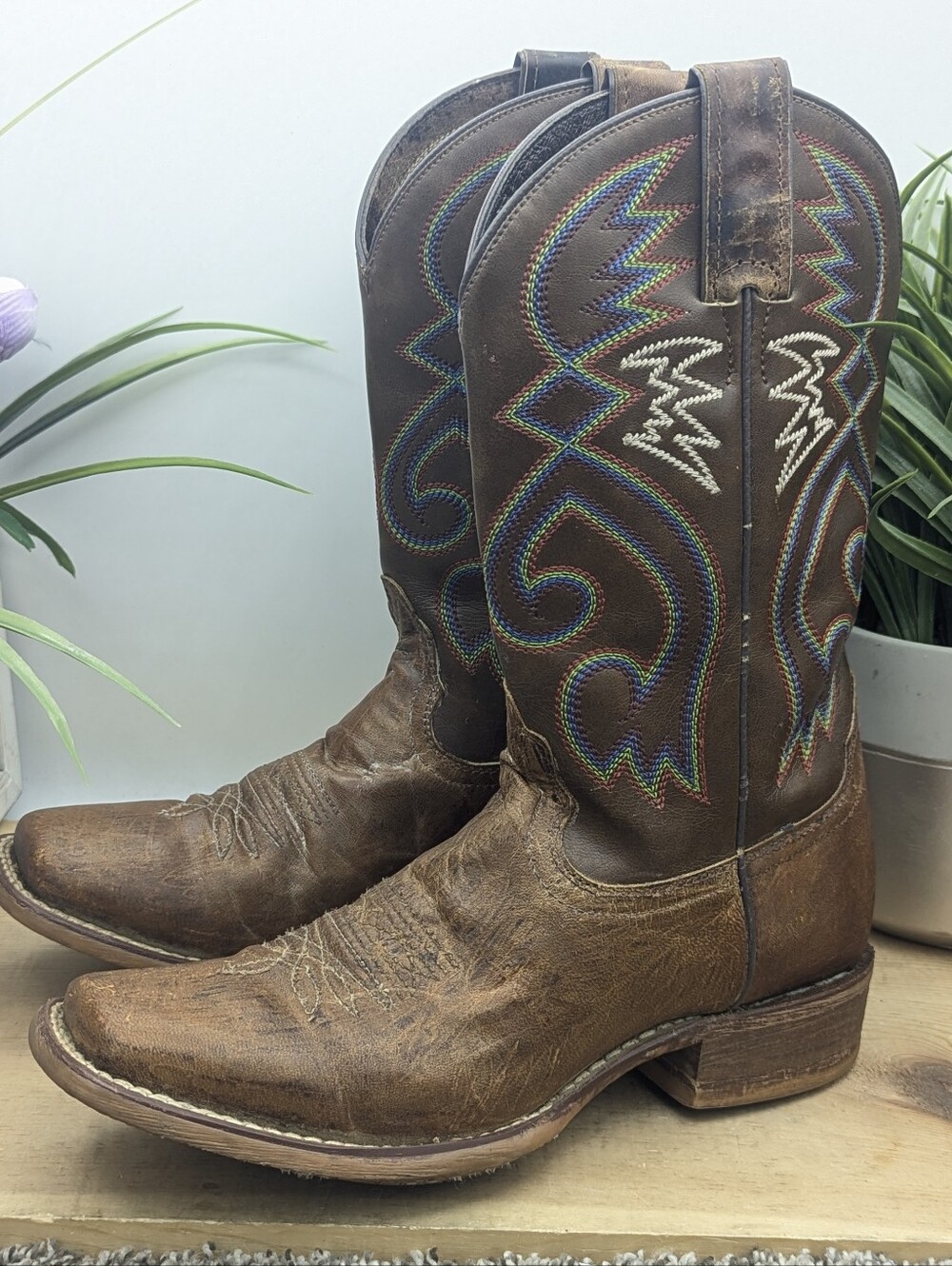 Nocono Women's Size 7B Country Western Riding Work Boots Casual Going Out